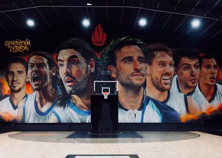 Maxi Bagnasco llevó a la Generación Dorada a las paredes de Clutch Basket