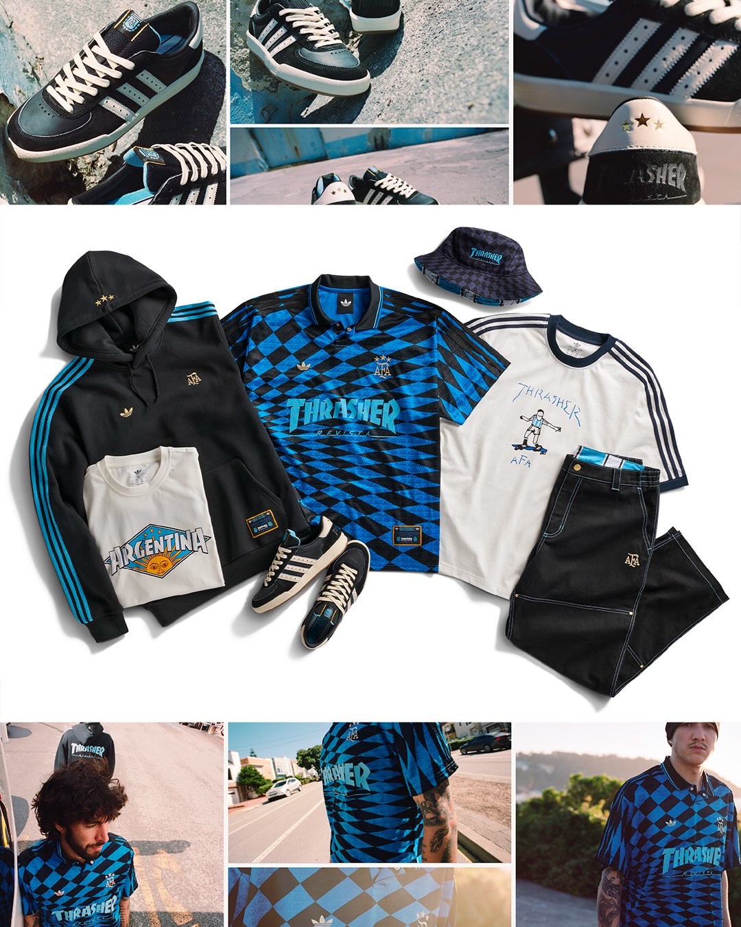 Imagen del artículo: Thrasher x Selección argentina: el crossover que une skateboarding y fútbol