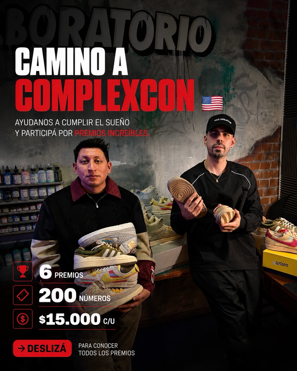 Flash Design y Sneakerhead BA necesitan tu ayuda para llegar a ComplexCon