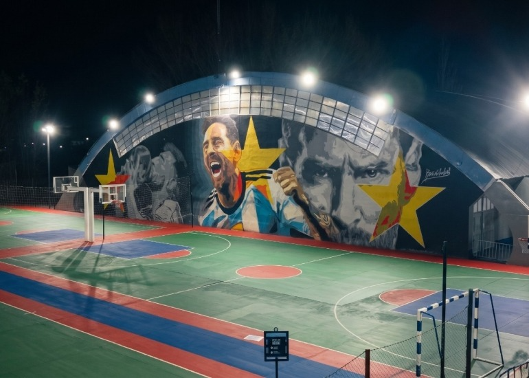 Imagen del artículo: Los murales de Messi que conquistan las calles argentinas rumbo al Mundial
