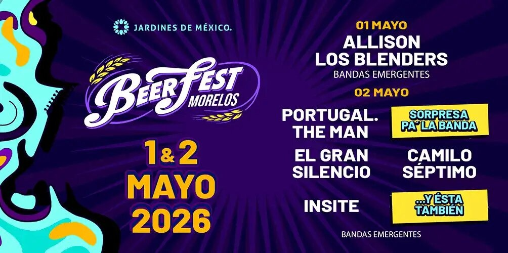 Imagen del artículo: Beerfest Morelos 2026: pintas, parrilla y rock