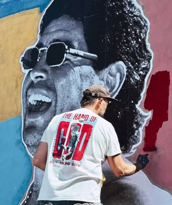 Imagen del artículo: Un nuevo mural maradoniano