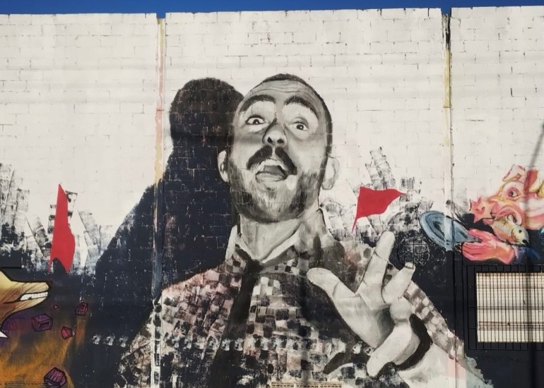 Imagen del artículo: El mural más grande dedicado al Indio Solari ya puede visitarse en Almirante Brown