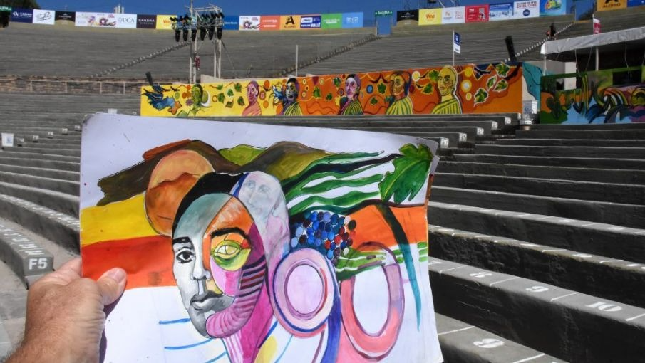 Imagen del artículo: El Frank Romero Day se vistió de gala con murales por los 90 años de la Vendimia