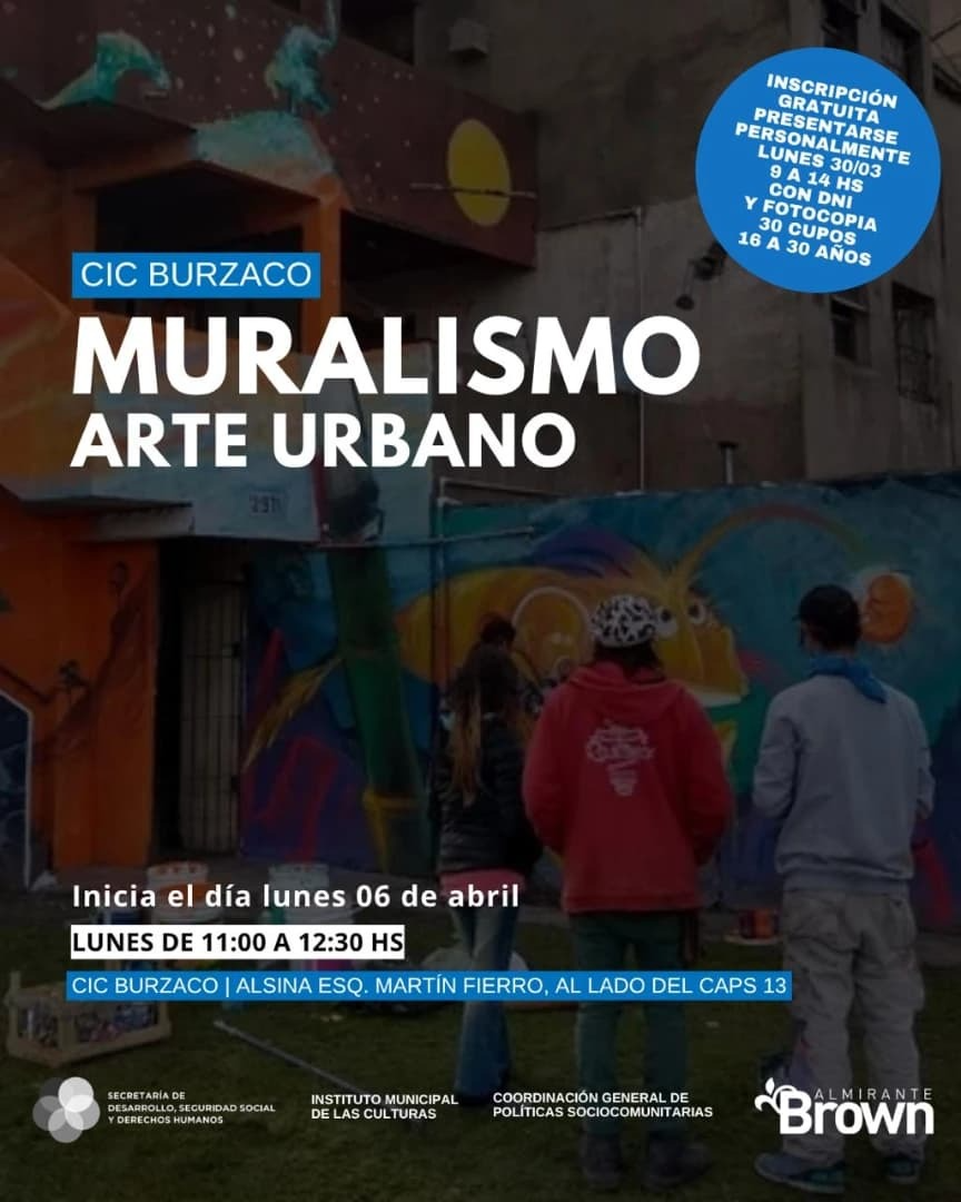Imagen del artículo: Nuevo taller de muralismo en Buenos Aires