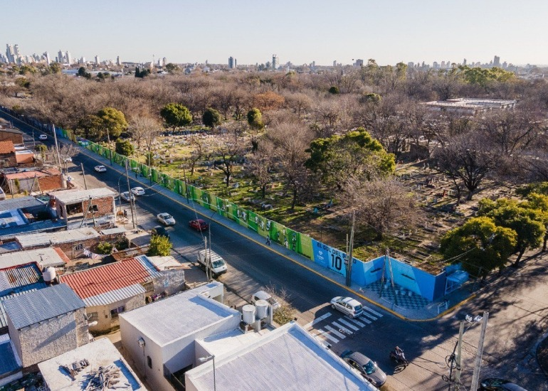 Imagen del artículo: El mural gigante que inmortaliza el “Gol del Siglo” de Diego Maradona
