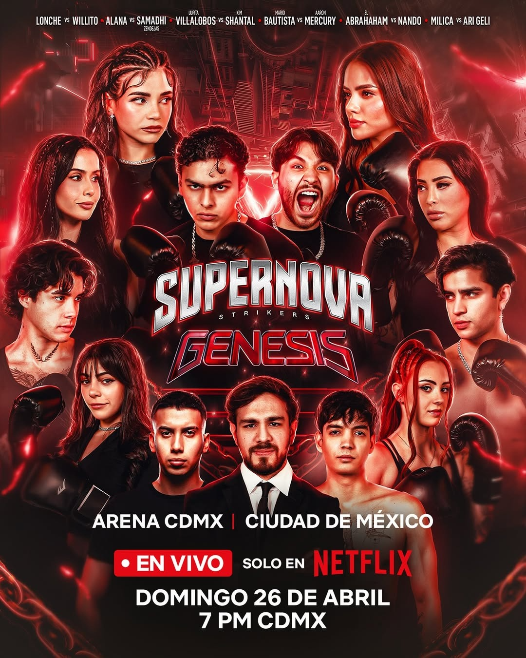 Imagen del artículo: El boxeo de influencers regresa a CDMX con Supernova Strikers