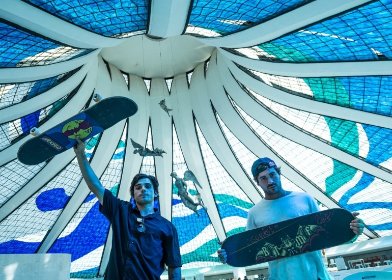 Imagen del artículo: El día que el skateboarding conquistó la obra de Oscar Niemeyer