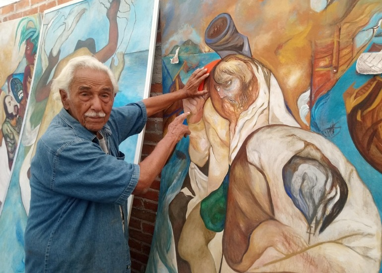 Imagen del artículo: El adiós de Melchor Peredo García, uno de los últimos emblemas del muralismo mexicano