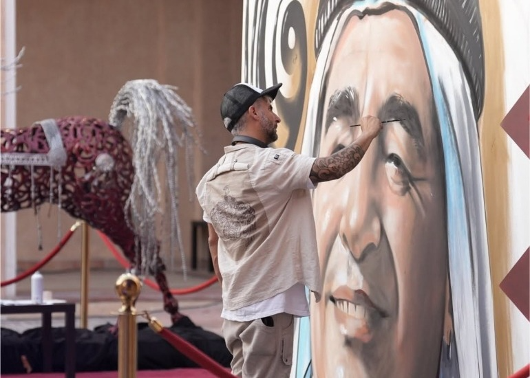 Imagen del artículo: Lionel Messi apareció en los muros de Río Cuarto