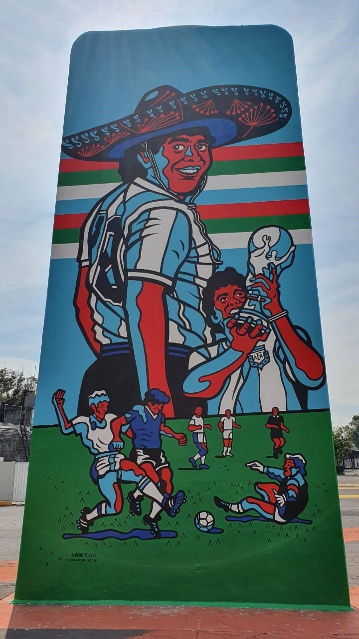 Imagen del artículo: El mapa mundial de los murales de Maradona a cuatro décadas del Mundial de México 1986