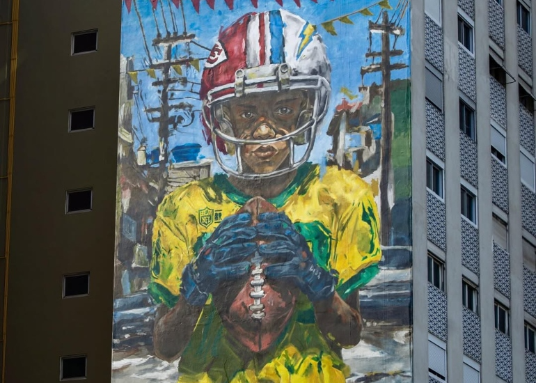 Imagen del artículo: La NFL desembarcó en los muros de San Pablo
