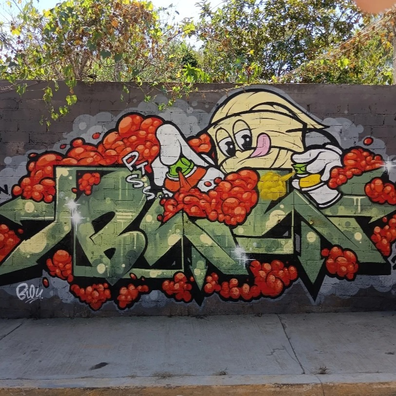 Blow, el artista que personifica al quesillo en las calles de Oaxaca