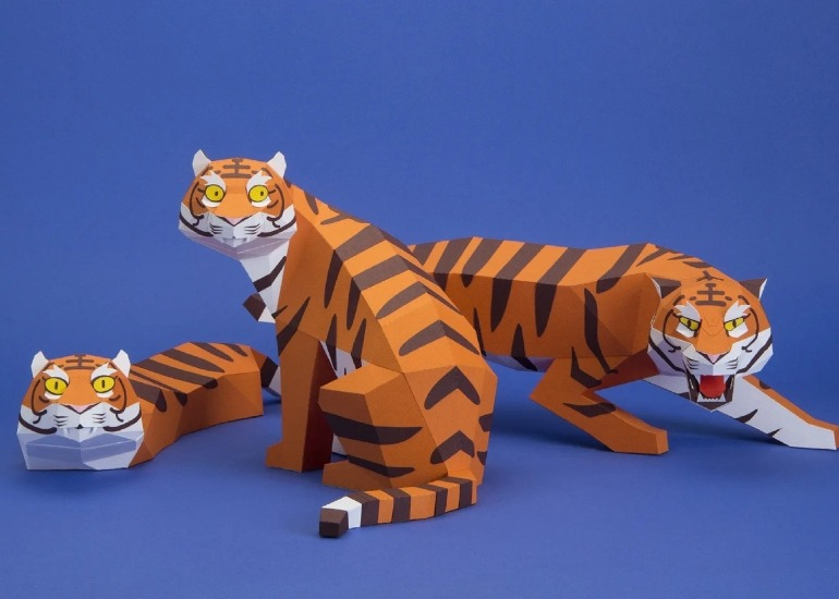 Guardabosques, el estudio de Buenos Aires que convierte animales y naturaleza en arte de papel
